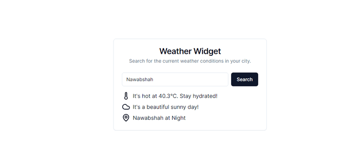 Weather Widget